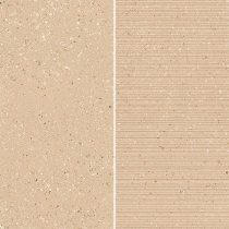 MILZETTI - 6X12/12X12 GROOVE, AMBER, TEXTURED